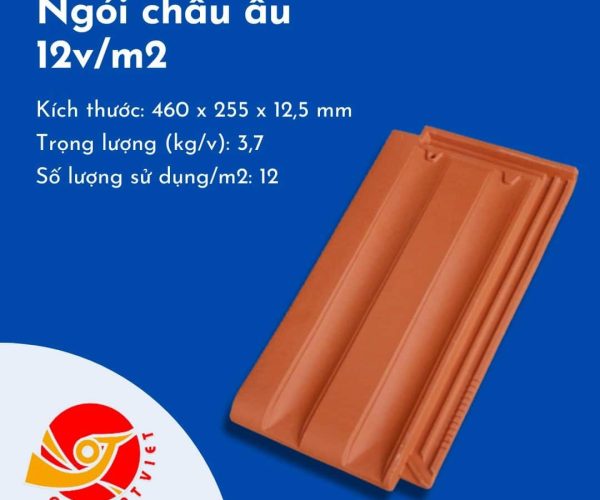Ngói châu Âu 12 viên/m2